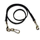 Pet Walker-Plus 3 Dog Leash Adapter Black Small Leather