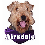 6-inch Vinyl Dog Decal Airedale Picture
