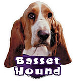 6-inch Vinyl Dog Decal Basset Hound Picture