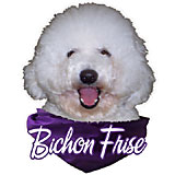 6-inch Vinyl Dog Decal Bichon Frise Picture