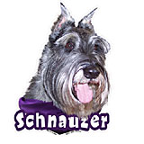 6-inch Vinyl Dog Decal Schnauzer Cropped Ears Picture