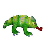 Latex Squeeze Meeze Chameleon Jr Dog Toy