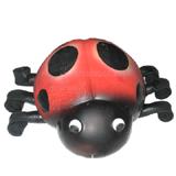 Latex Squeeze Meeze Ladybug Dog Toy