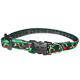 Dog Collar Adjustable Nylon Black Cherry 6-9 inch