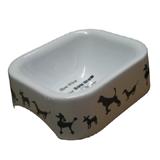 Bowl With Dog Silhouettes