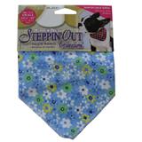 Dog Bandana Blue Flower Small