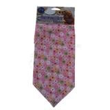 Dog Bandana Pink Flower Large