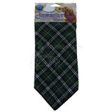 Dog Bandana Green Plaid Large