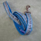 Lazer Brite Bones Dog Lead 1-inch x 4-Foot Reflective