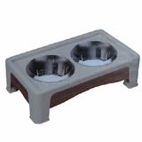 Signature Series Elevated Diner 4in Beige/Wood