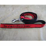 Embroidered Dog Leash 4-ft x1-iOne of us is a Sloppy Drinker