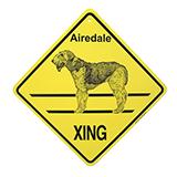 Xing Sign Airedale Plastic 10.5 x 10.5 inches