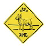 Xing Sign Bull Terrier Plastic 10.5 x 10.5 inches
