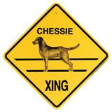 Xing Sign Chessie Plastic 10.5 x 10.5 inches