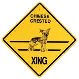 Xing Sign Chinese Crested Plastic 10.5 x 10.5 inches