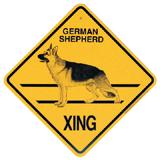 Xing Sign German Shepherd Plastic 10.5 x 10.5 inches