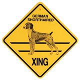 Xing Sign German Shorthaired Plastic 10.5 x 10.5 inches