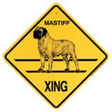 Xing Sign Mastiff Plastic 10.5 x 10.5 inches