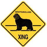 Xing Sign Newfoundland Plastic 10.5 x 10.5 inches