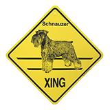 Xing Sign Schnauzer Plastic 10.5 x 10.5 inches