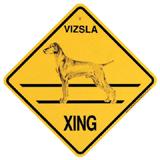 Xing Sign Vizsla Plastic 10.5 x 10.5 inches