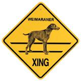 Xing Sign Weimaraner Plastic 10.5 x 10.5 inches