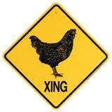 Xing Sign Chicken Plastic 10.5 x 10.5 inches