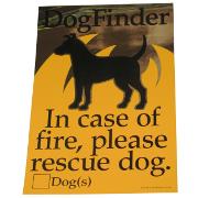 DogFinder Fire Rescue Decal