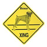 Crossing Sign Boxer Natural Xing