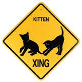 Crossing Sign Kittens Xing