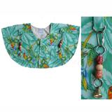 Parrot/Bird Shoulder Cape Tropical Print
