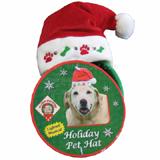 Lighted Musical Holiday Santa Pet Hat 