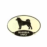 Euro Style Oval Dog Decal Shiba Inu