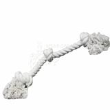 Rope Tug 3-Knot White Large Dog Toy