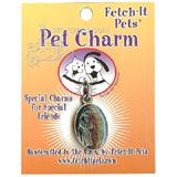 Blue St. Francis Pet Tag Collar Charm