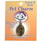 Pet Tag Collar Charm St. Francis Yellow