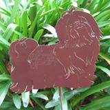 Haute Steel Garden Stake Shih Tzu