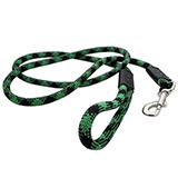 Reflective Rope Dog Lead Green