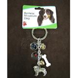 Key Chain Bernese Mountain Dog with 5 Charms