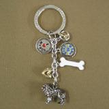 Key Chain Newfoundland with 5 Charms