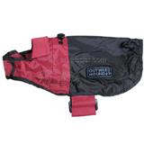 Outward Hound Dog RainCoat Red Clay with Java Brown XSmall