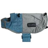 Outward Hound Dog RainCoat Ice Blue and Elephant Grey Small