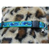 Lupine&reg; Nylon Cat Collar Sea Ponies w/Bell