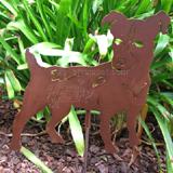 Haute Steel Garden Stake Jack Russell