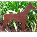 Haute Steel Garden Stake Doberman