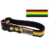 Spiffy Dog Medium Black Rasta Air Collar for Dogs