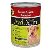 AvoDerm Lamb & Rice Dog Food 13oz each