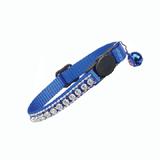 Cat Collar Rhinestones Blue