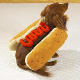 Dog Costume Hot Dog Ketchup Medium