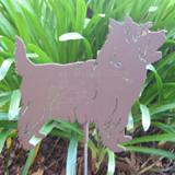 Haute Steel Garden Stake Cairn Terrier